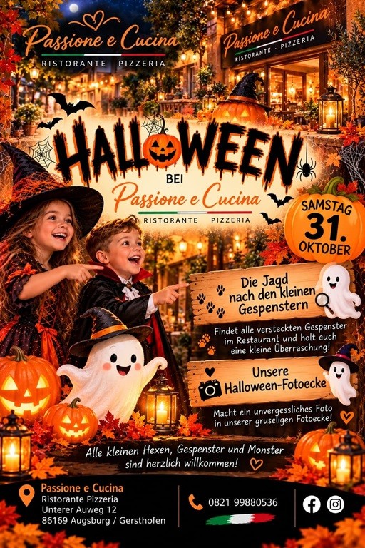 Halloween bei Passione e Cucina Passione e Cucina, Unterer Auweg 12, 86169 Augsburg, Tel: 0821-99880536